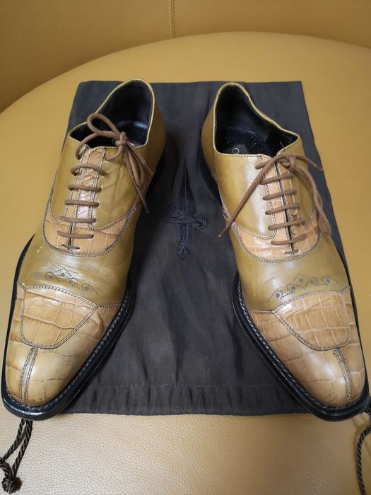 Cesare paciotti. Туфли. Крокодил. Италия