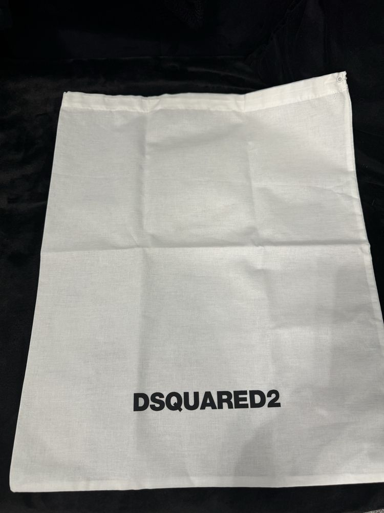 Dsquared2 biały bawełniany worek