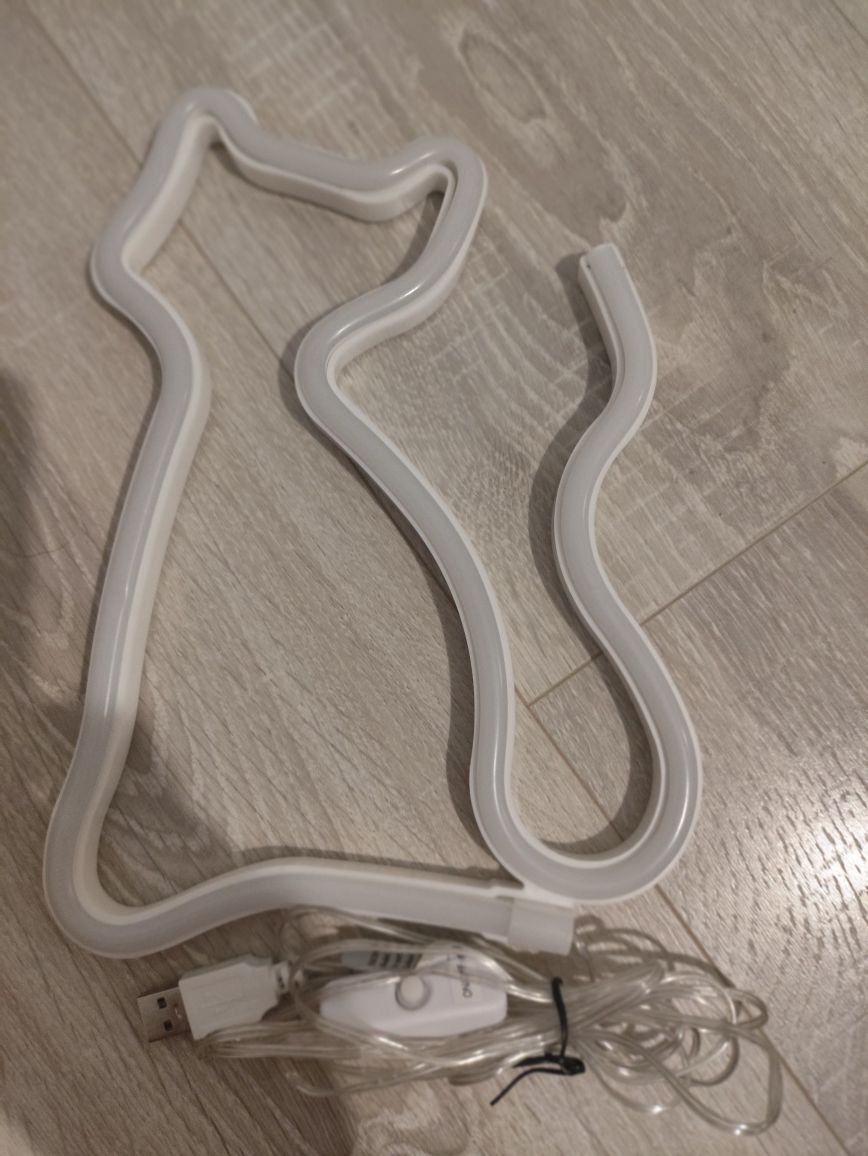 Lampka neon LED w kształcie kotka