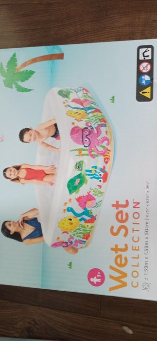 Basen intex akwarium morskie prostokąt dla dzieci dmuchany do ogrodu 3