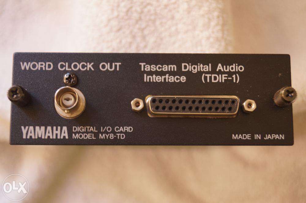 Yamaha Digital I/O Card Tascam Digital Audio (TDIF1) model MY8-TD