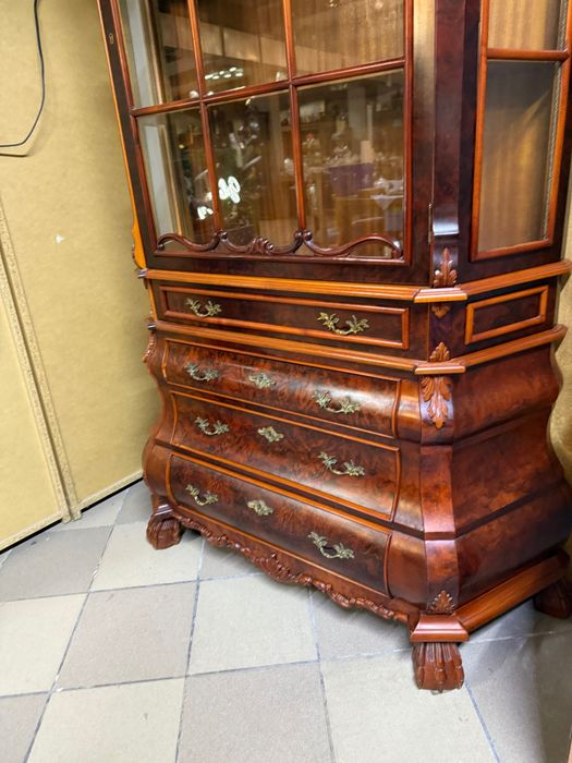 Stylowa Witryna z Niemiec | Komoda brzuchata + witryna DOWÓZ DO DOMU