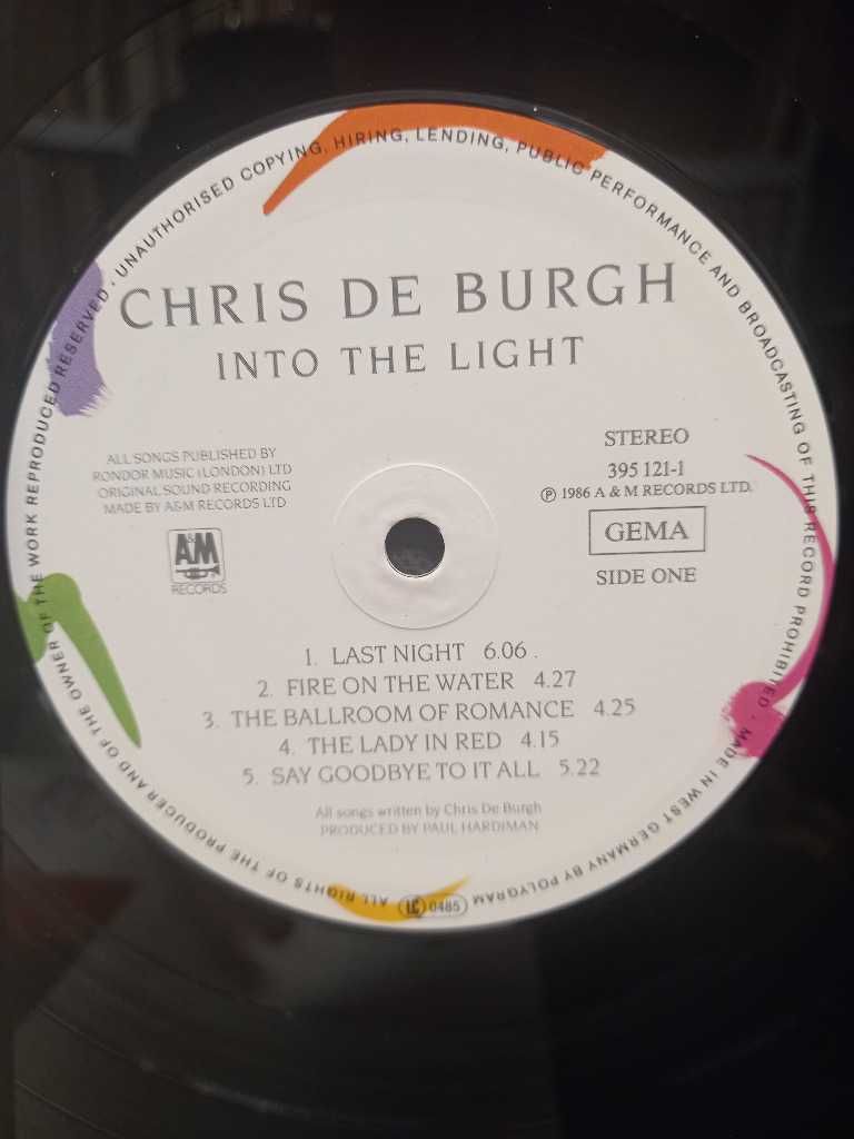 Chris de Burgh – Into The Light. Lady in Red, płyta winylowa