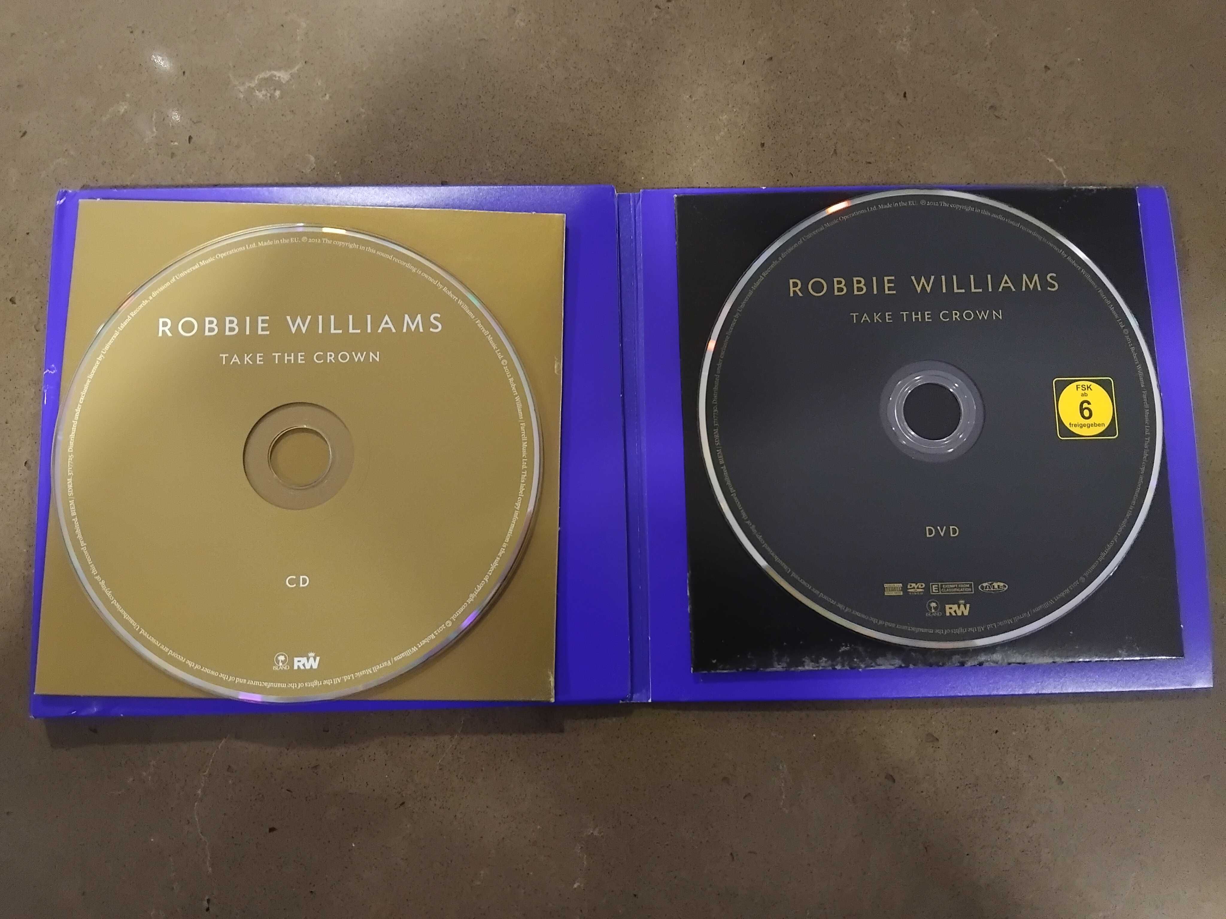 Robbie Williams em cd e dvd novo