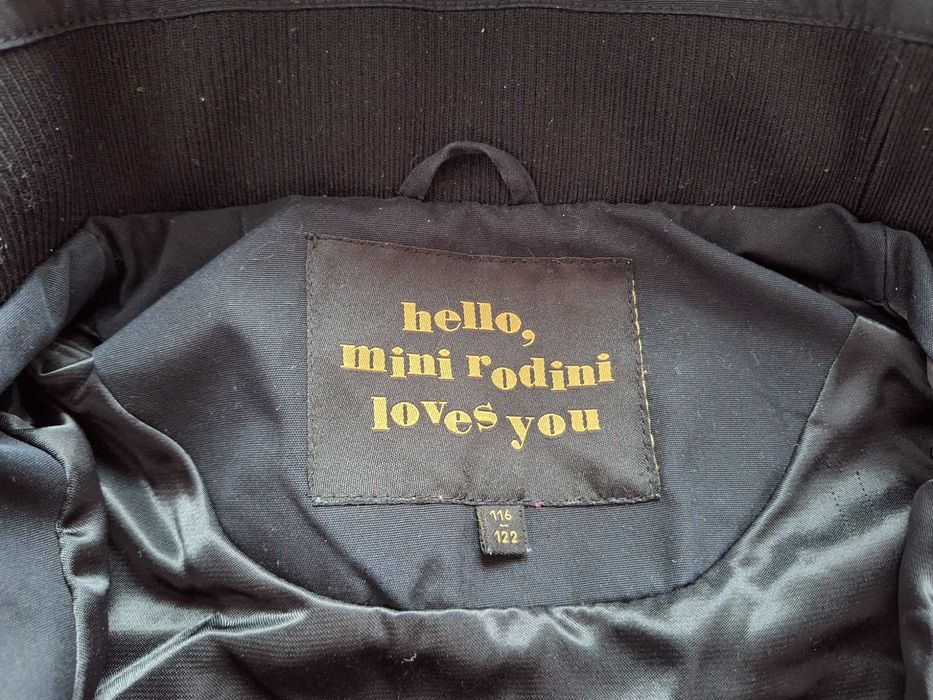 Kurtka dziecięca Mini Rodini kolor czarny, rozmiar EU 116-122