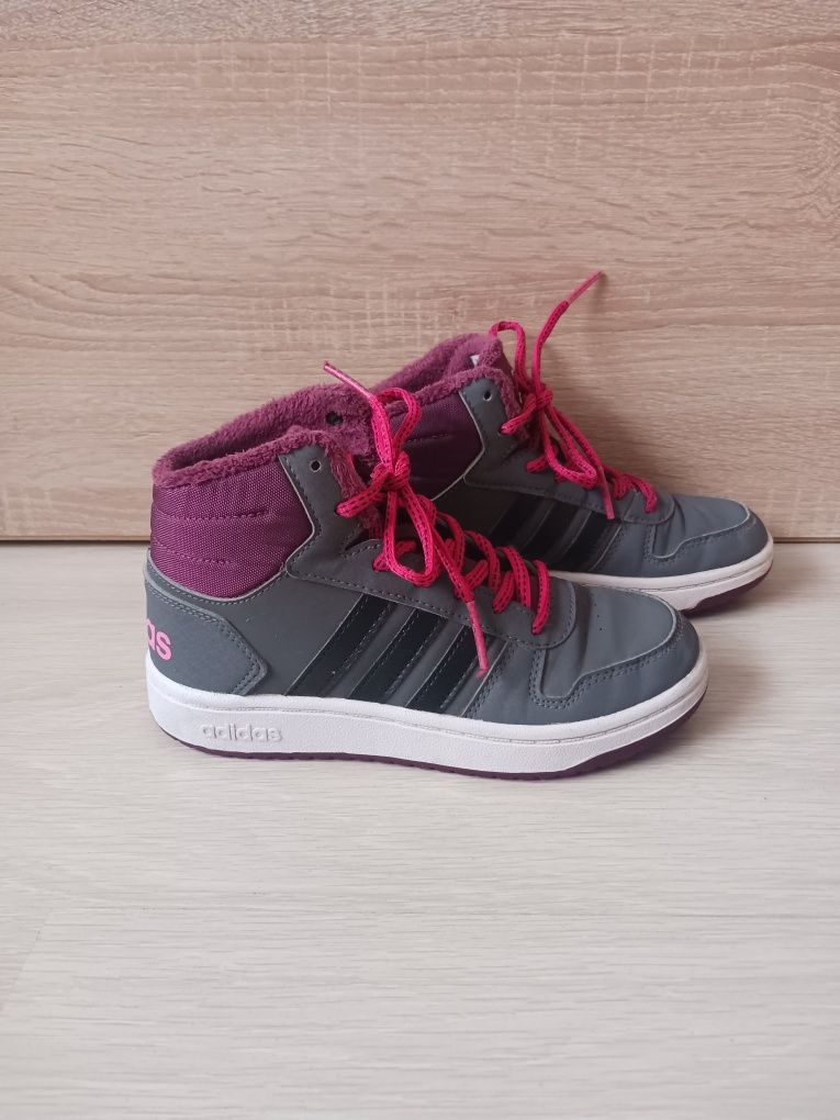 Jesienne sneakersy Adidas Hoops Mid 2.0 rozm. 33