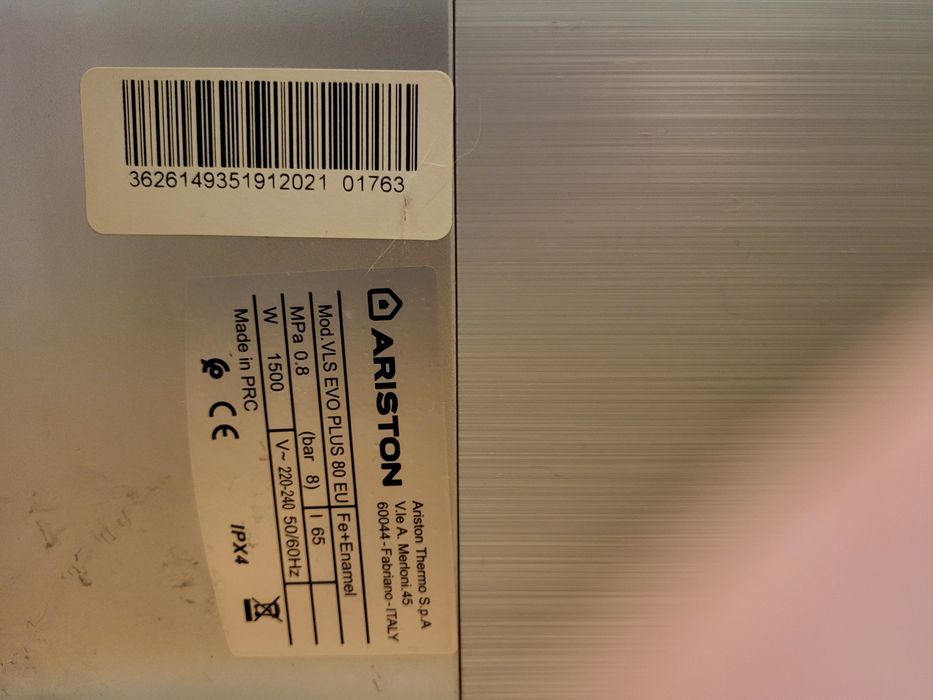 Bojler Ariston EVO VLS Plus 80