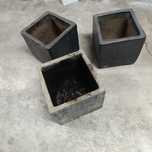 Vasos quadrados cimento