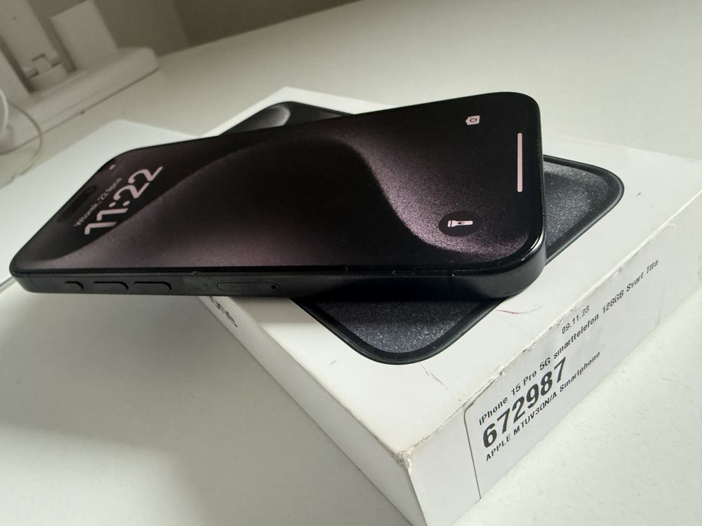 iPhone 15 Pro 128gb Titanium Black Oryginlana Bateria 95%