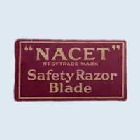 Lâmina de barbear vintage "NACET" - Made In England