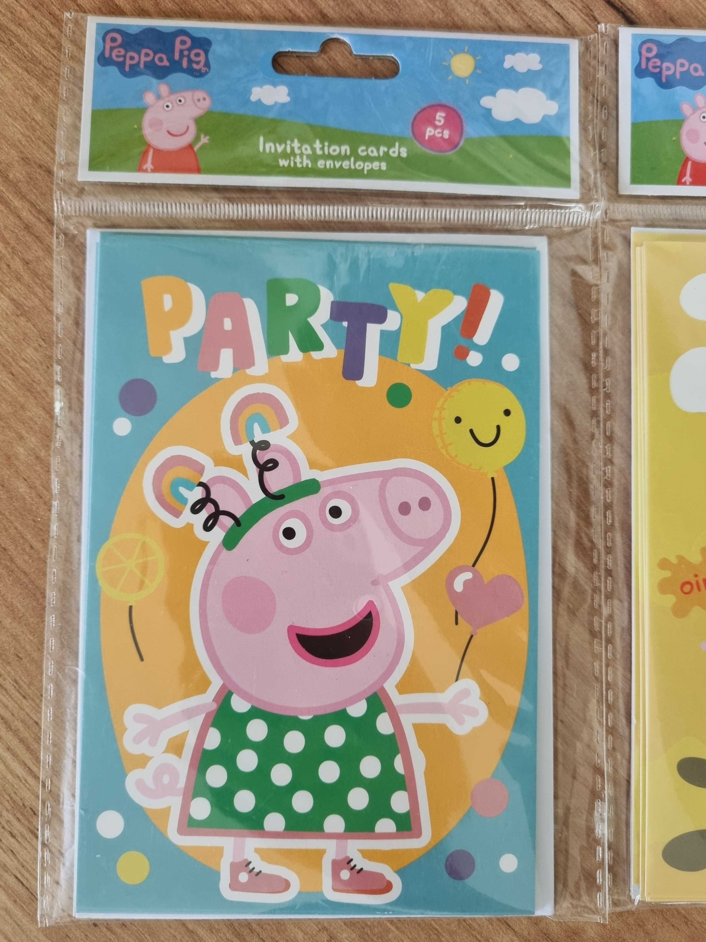 Zaproszenia urodzinowe Świnka Peppa zaproszenie na urodziny 10 sztuk