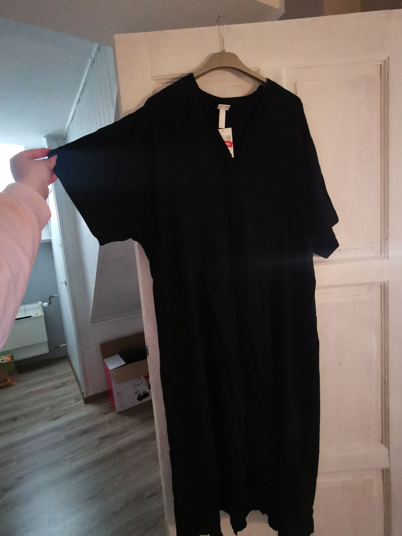 Sukienka luźna czarna H&M
