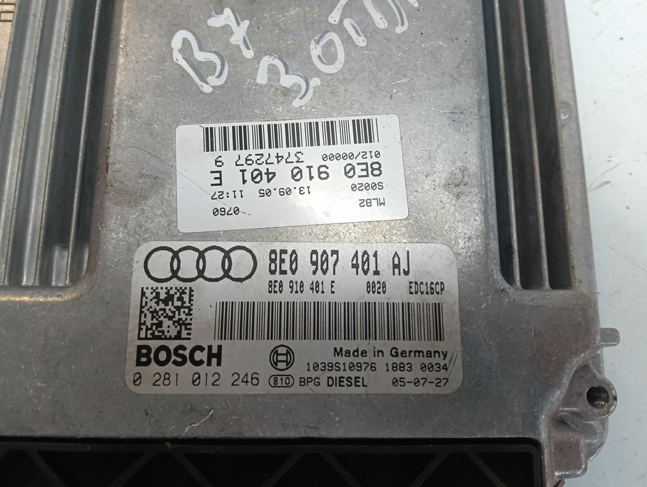 Komputer Sterownik Silnika Audi A4 b7 3.0 tdi BKN 8E0,907,401AJ WYSYŁK