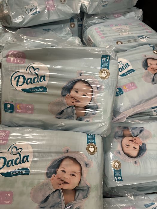 Акція!Памперс dada jumbo bag extra soft extra care підгузки памперси
