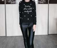 Sweter cienki swetr dopasowany H&M 34 XS