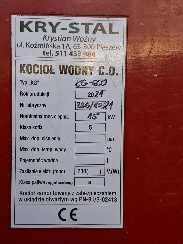 Piec na ekogroszek