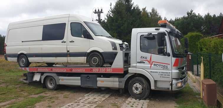 Transport wózków widłowych, ładowarek, podnośników, ciągników, koparek