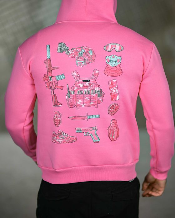 Тепле тактичне худі на флісі “Tactical Gear with AR-15” Без передоплат