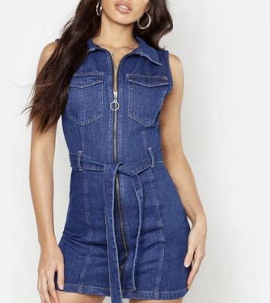 Джинсовое платье сарафан Abercrombie & Fitch Xs