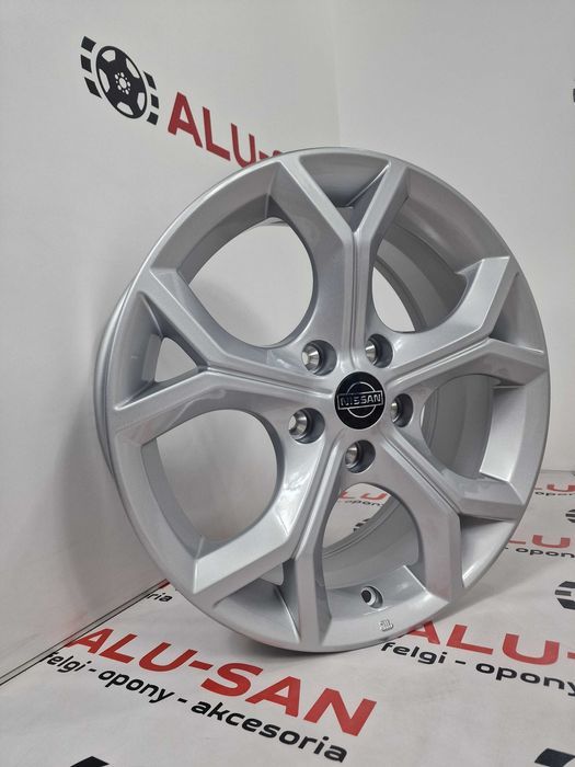 NOWE alufelgi NISSAN 17" 5x114,3 Juke Nowy Qashqai (J12) - Srebrne