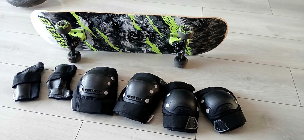 Deskorolka z ochraniaczami