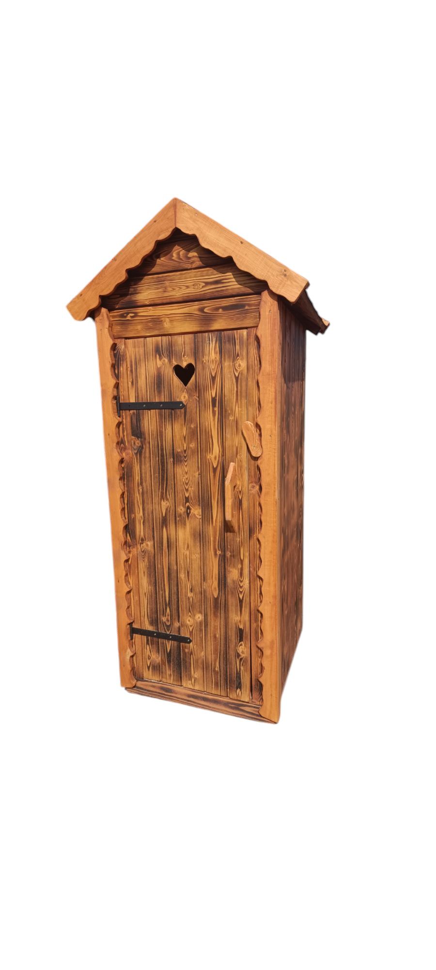 Toaleta drewniana, wychodek, kibelek WC na działkę