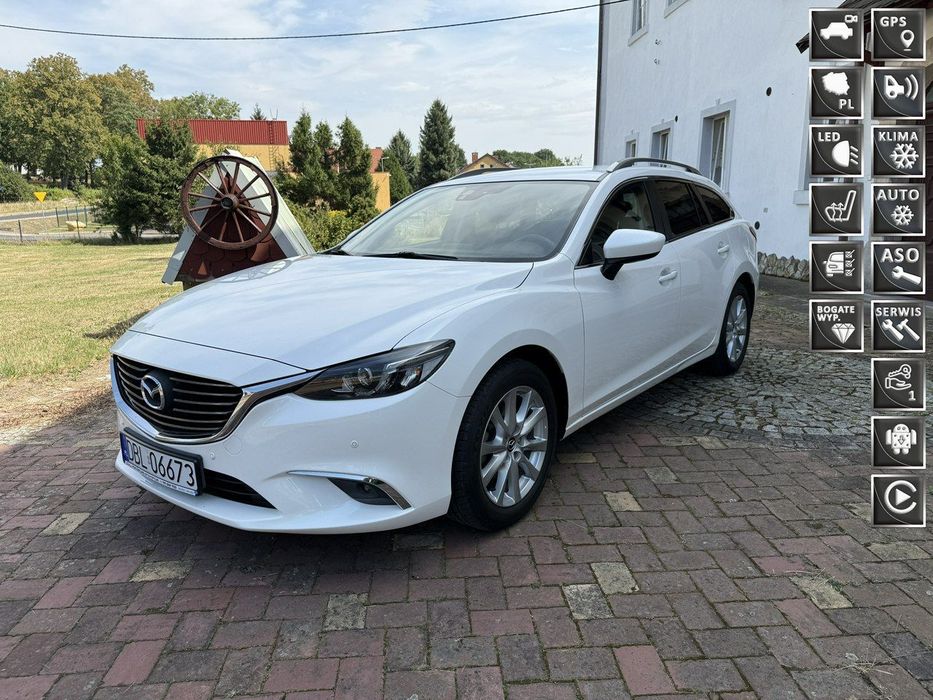 Mazda 6 2.0 SKYACTIV-G 165KM 59tys.km! z Niemiec ASO Exclusiv Navi Kamera