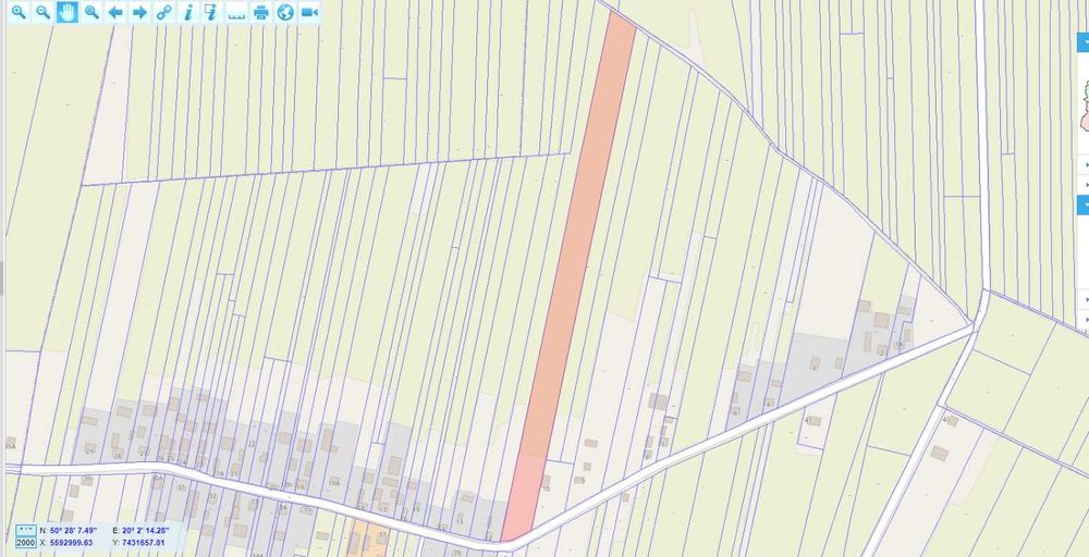 PIĘKNA Działka rolno-budowlana z WZ przy S7 między Krakowem a Kielcami