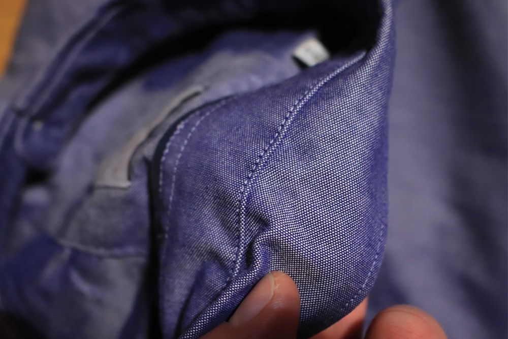 Koszula Selected Homme r. L 42 męska nieb dł rękaw bawełna