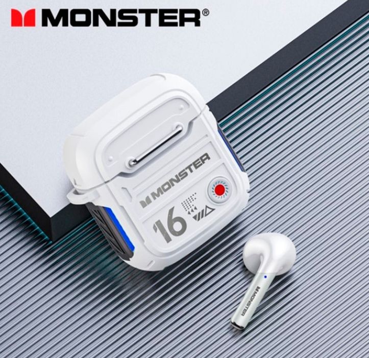 Ігрові Bluetooth-навушники Monster XKT16 Білий (1012-568-01)