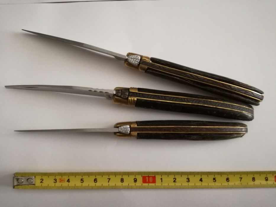 Canivetes Coleção - Lote de 2 "Laguiole" Cabo em Corno-Preço Conjunto