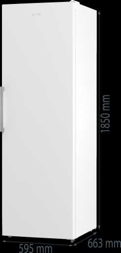 Chłodziarka Gorenje R619EEW5 jednodrzwiowa 185cm Dostępna od Ręki 398L