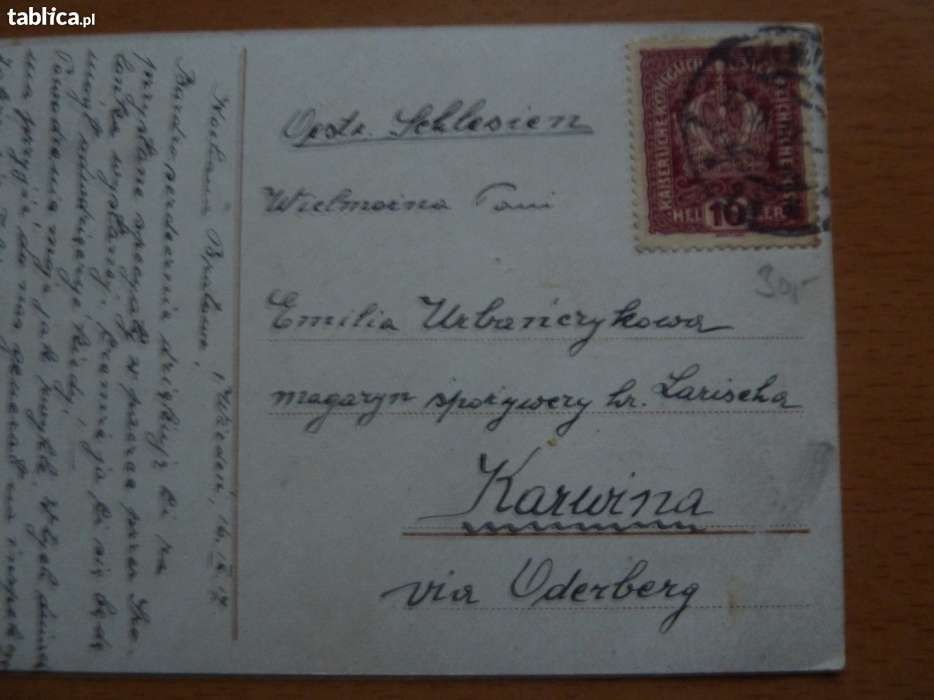 unikatowa pocztówka 1 wojna