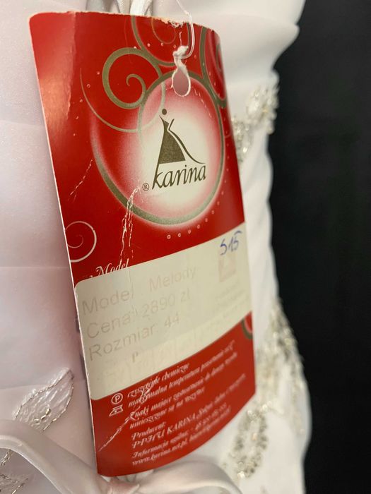 Nowa Suknia Ślubna Klasyczna Linia A Szyfonowa lekka XXL 44 vintage