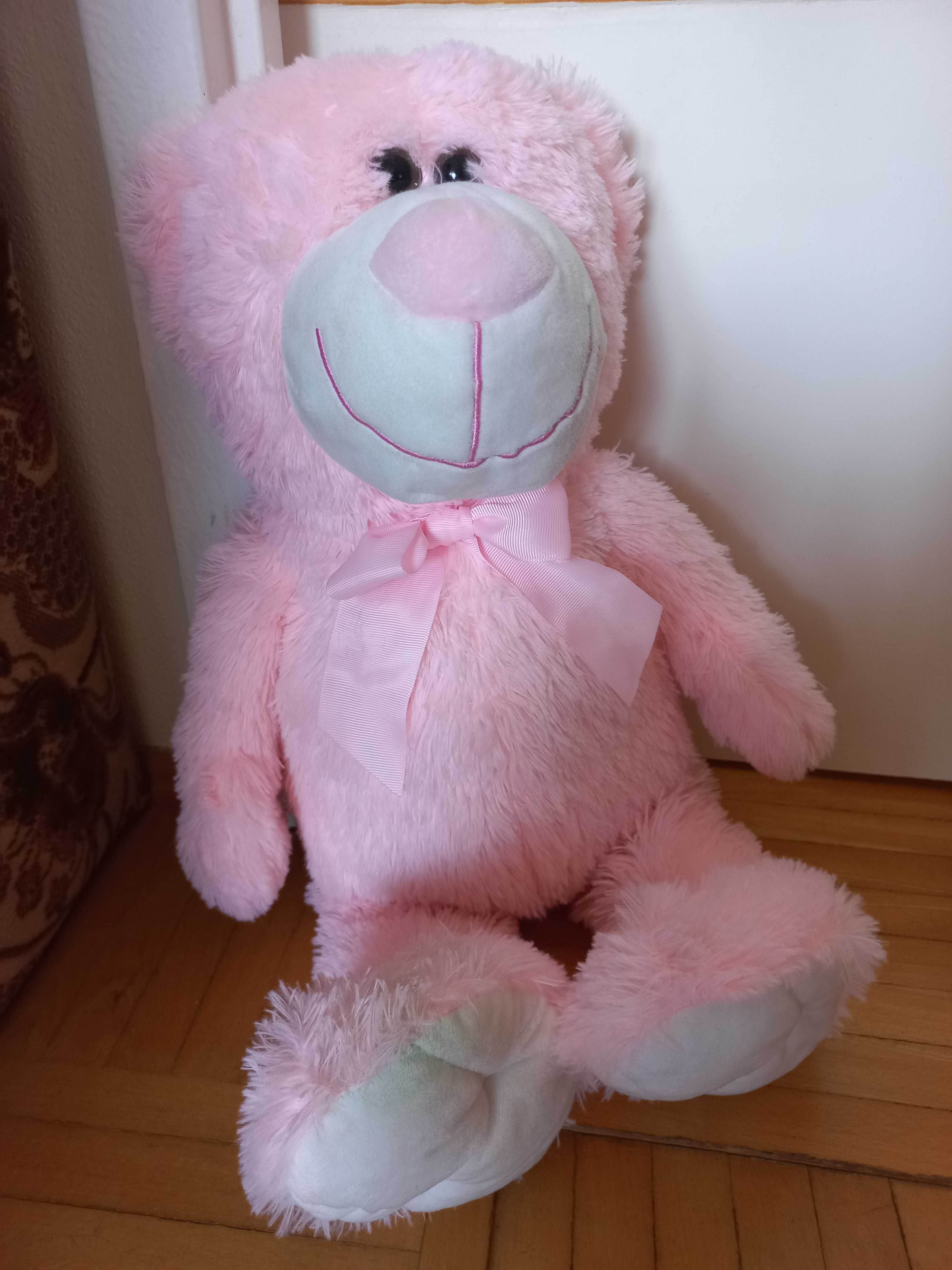 Smiki duzy rozowy mis przytulanka maskotka