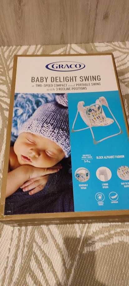 Huśtawka elektryczna Graco Baby Delight Block Alphabet