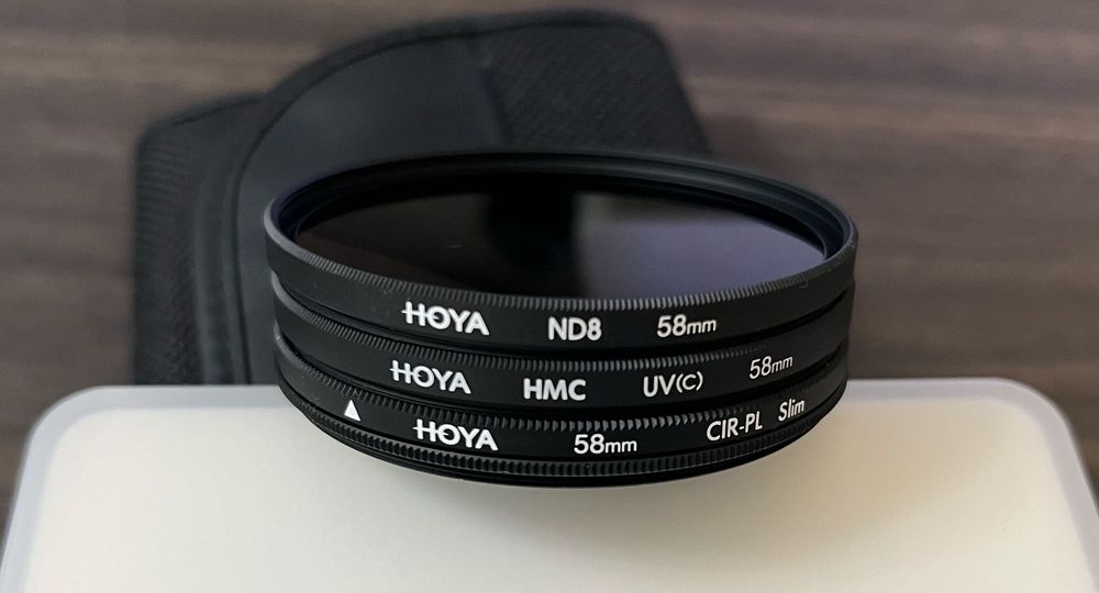 Набір фільтрів Hoya 58 мм (ND8, HMC UV(c), CIR-PL Slim)