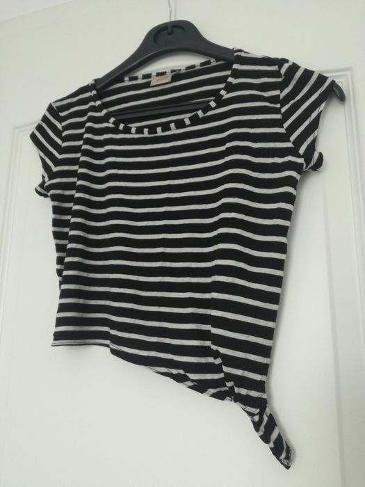 Super crop top z wiskozy rozmiar 34 xs