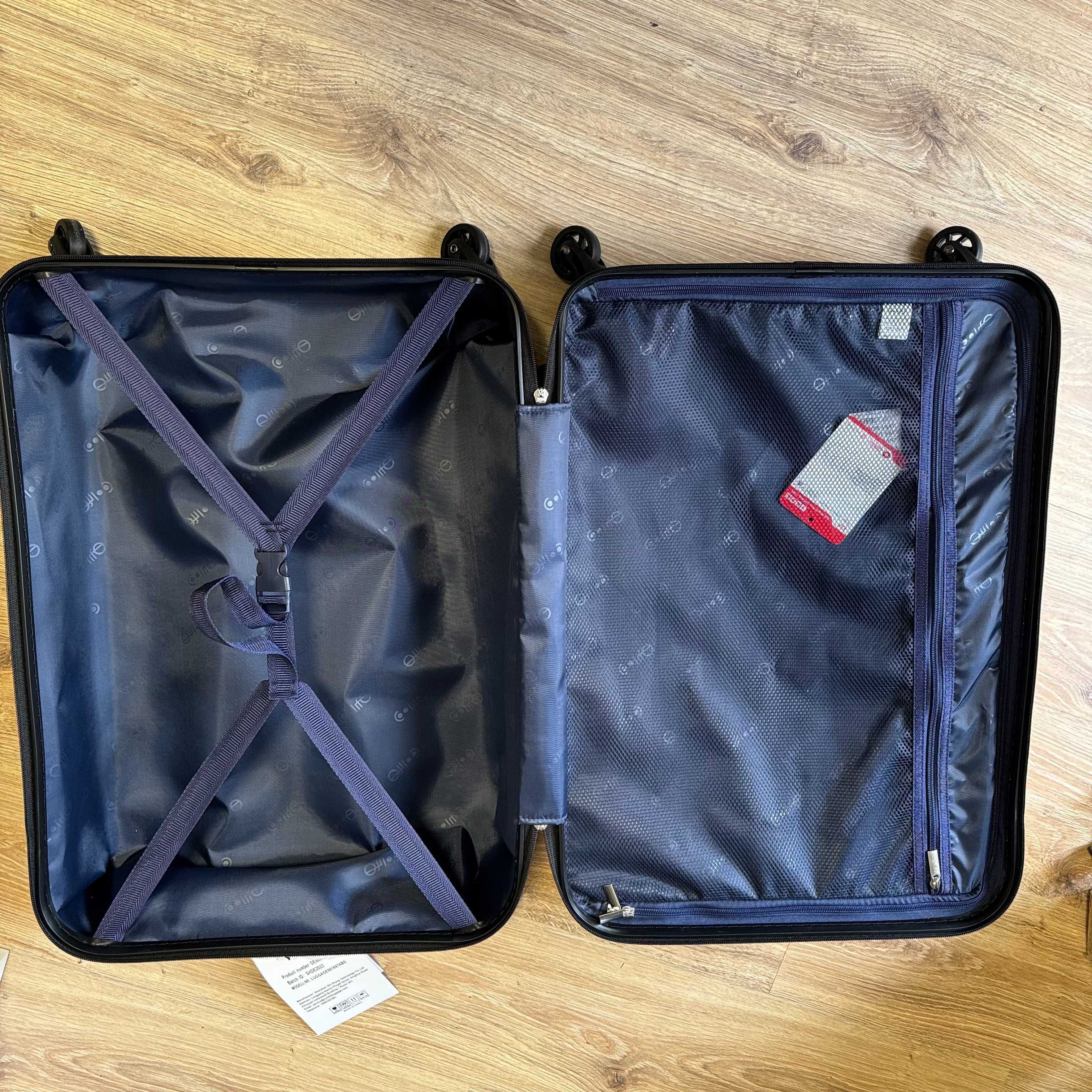 COOLIFE DE-13 Walizka Podróżna Duża ABS 67x46x26cm, 60l TSA 4