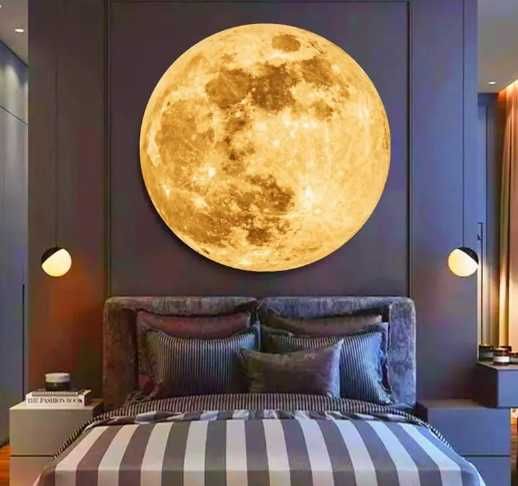 Projektor księżyca - rzut księżyca na ścianę - wyświetlanie obrazu