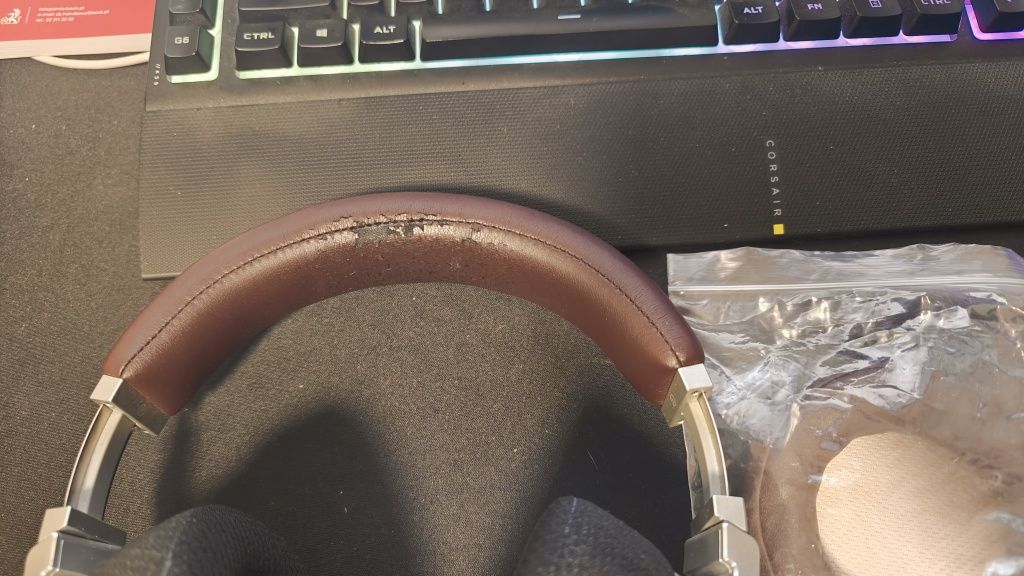 Słuchawki bezprzewodowe Corsair Virtuoso SE sprawne