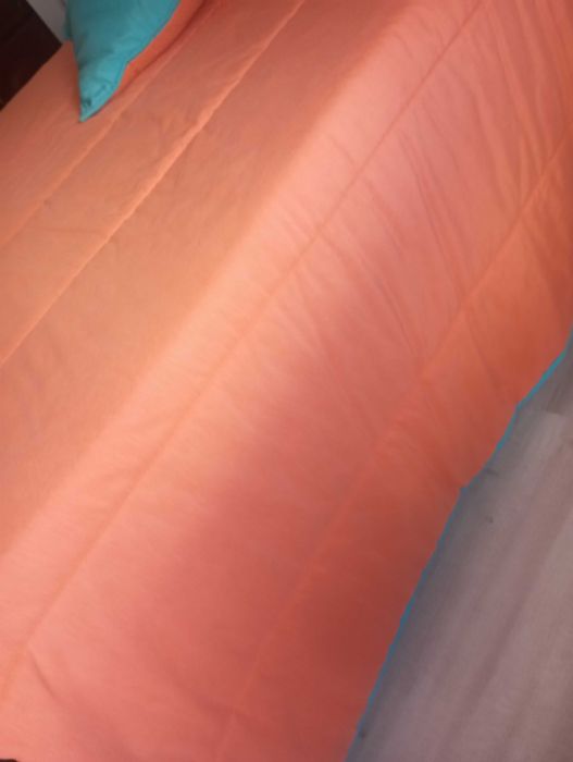 Edredom de casal laranja