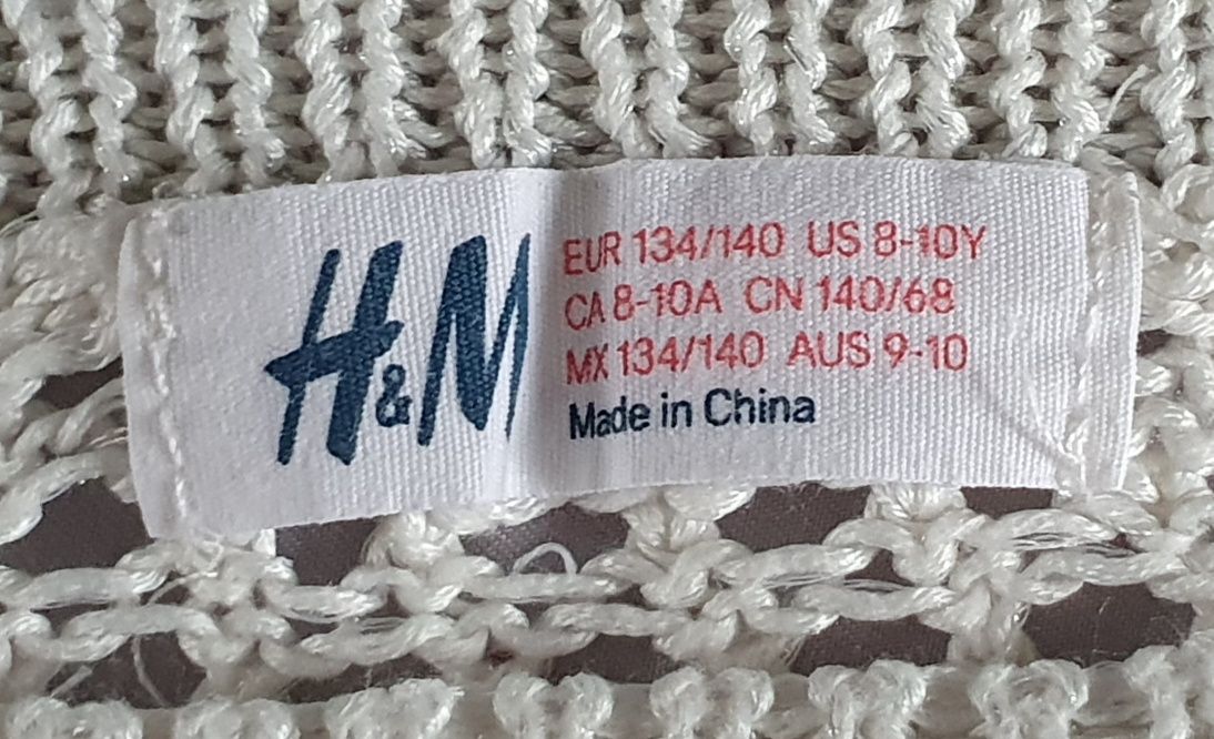 H&M-sweterek dla dziewczynki r.134/140cm