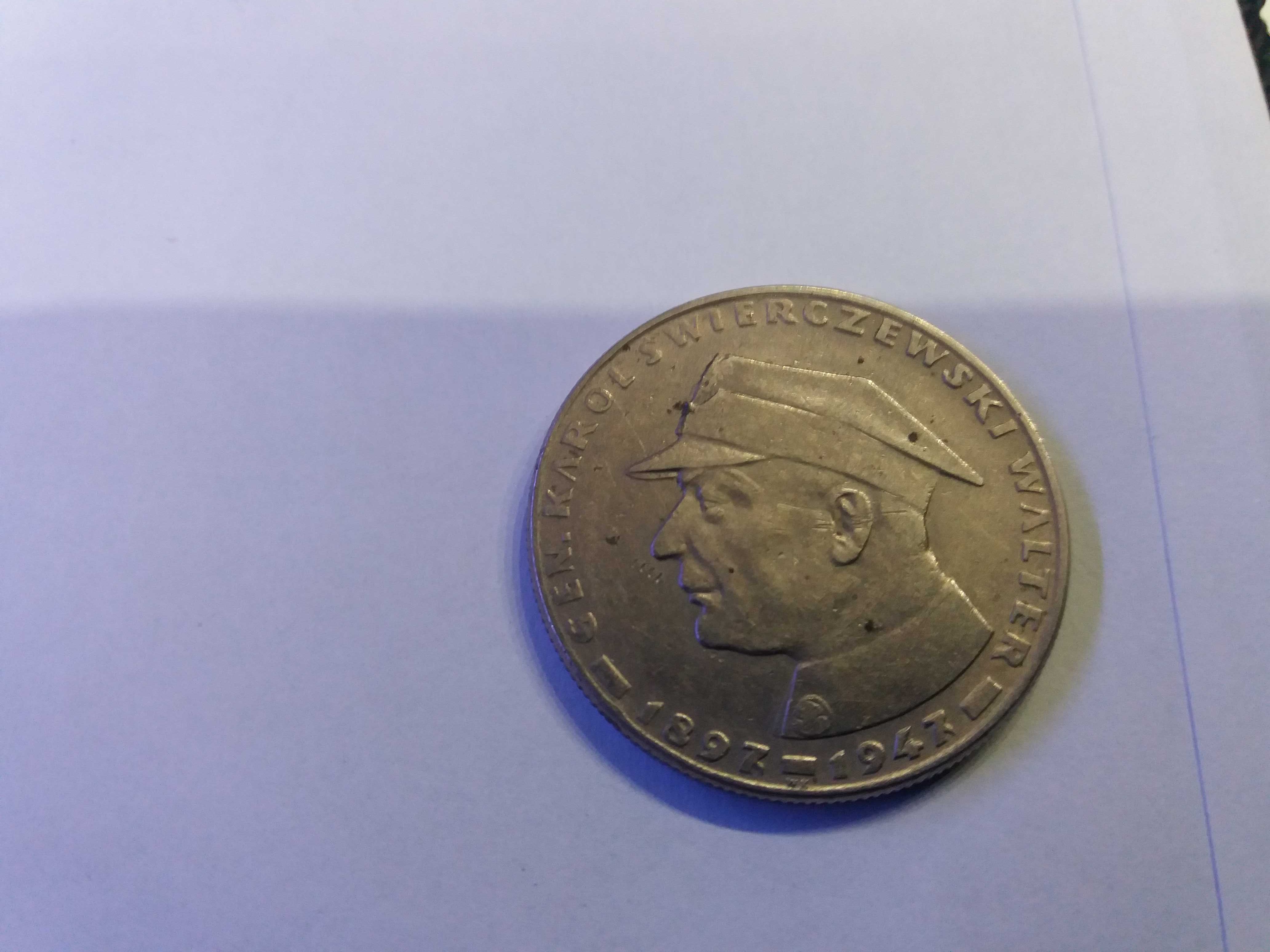 Moneta 10zł Generał Karol Świerczewski Walter 1967r.Piękna