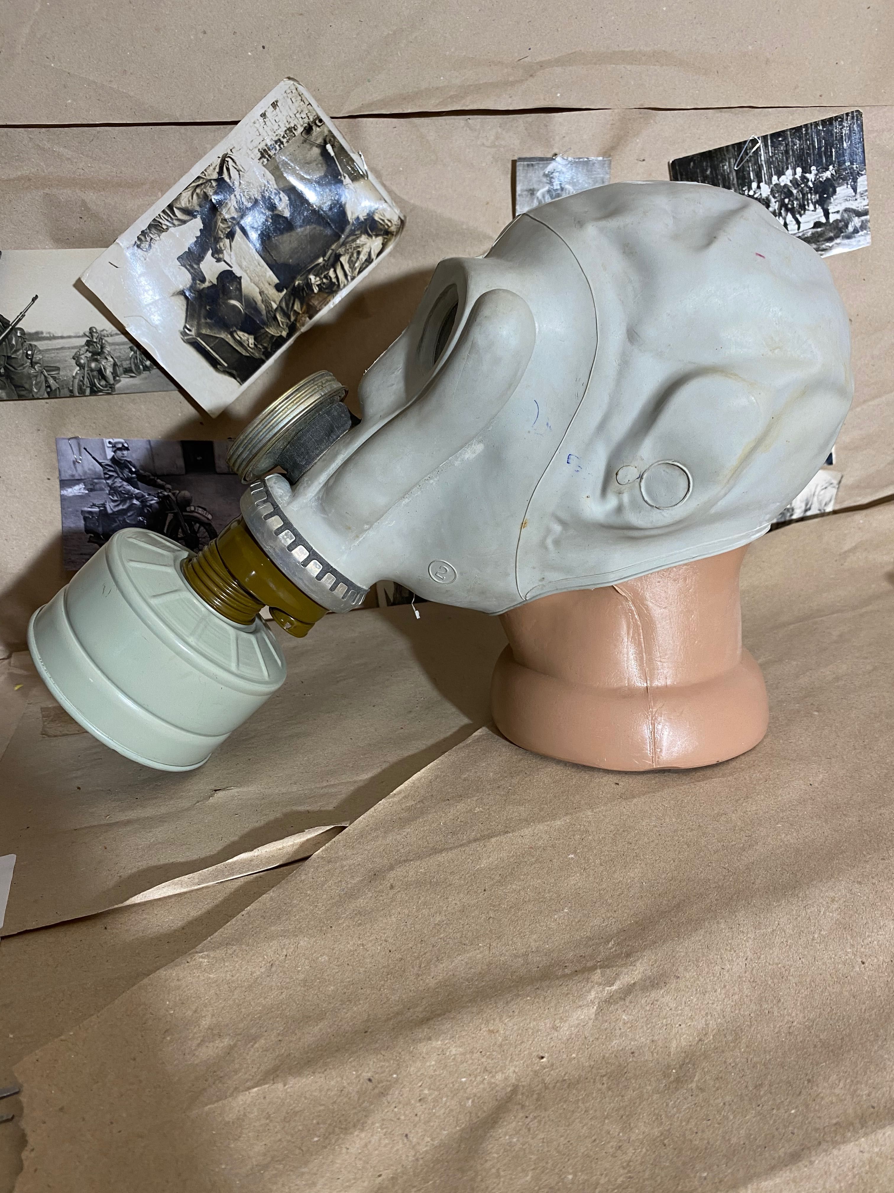 Maska Gazowa RARE GAS MASK 1978 SHMS RSH-4 PRV-U 7KD CAPE Soviet
