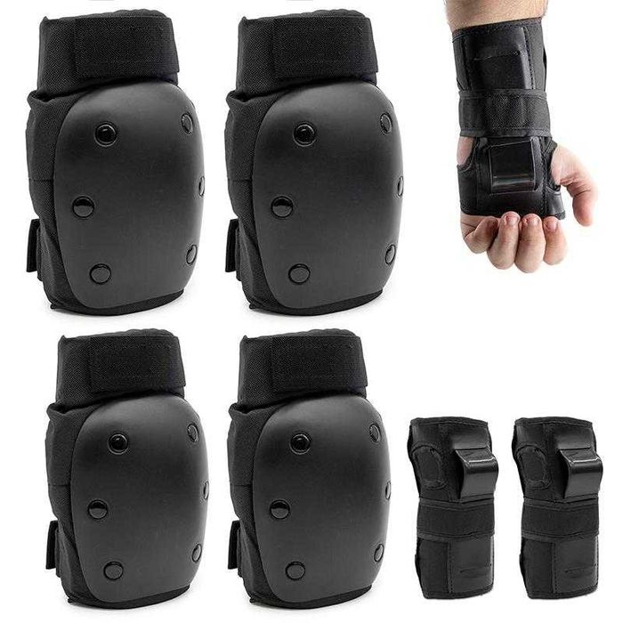 Zestaw nakolanników i ochraniaczy na łokcie i nadgarstki, rozmiar L