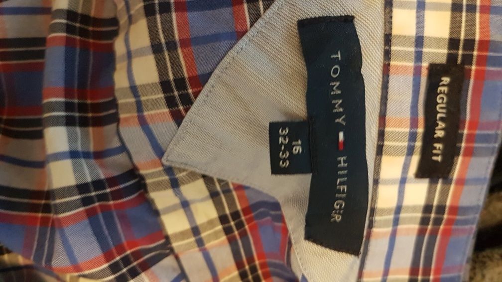 Męska koszula w kratkę Tommy Hilfiger rozm.L