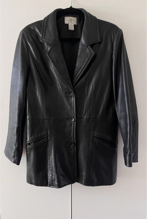 піджак, жакет шкіряний вінтажний