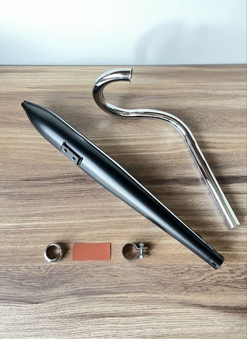 NOWY DUELLS komplet zestaw wydechowy tłumik NA OPASKĘ MOTORYNKA romet