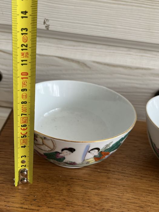 Komplet miseczek chińskich rękodzieło porcelana